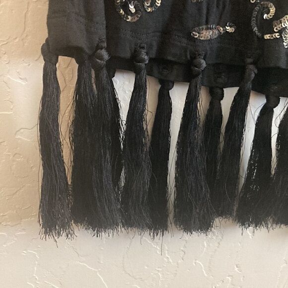 Nicole Miller sequin and tassel tank top - Picture 5 of 10